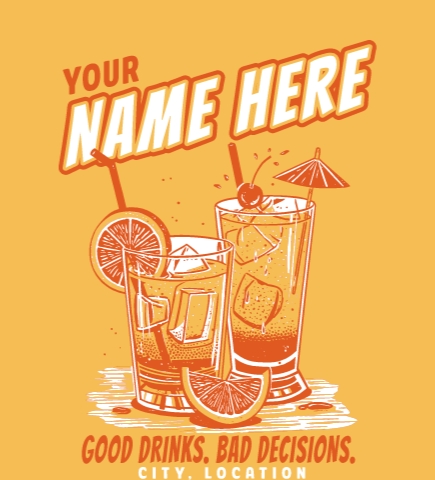 Restaurants/Bar t-shirt design 15