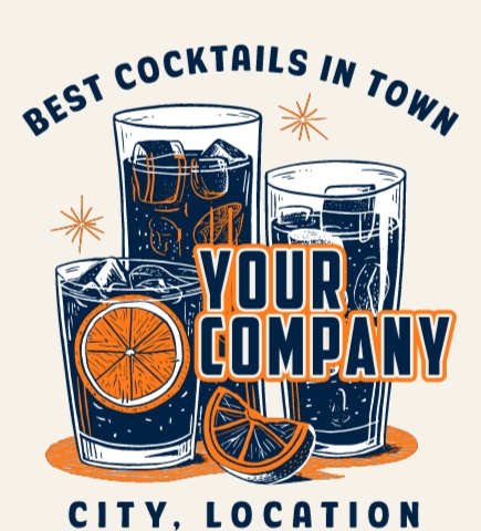 Restaurants/Bar t-shirt design 13