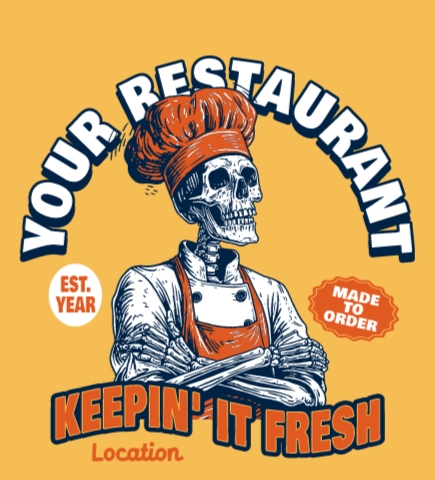 Restaurants/Bar t-shirt design 2