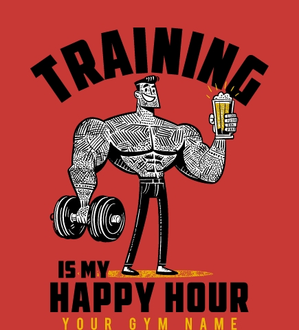 Workout t-shirt design 24