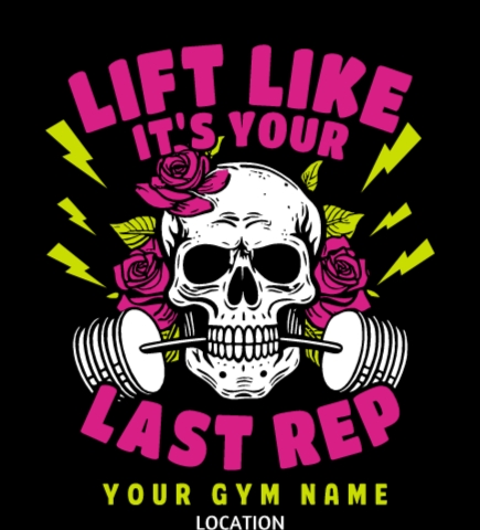 Workout t-shirt design 16