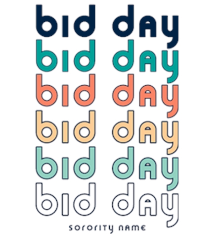 Bid Day t-shirt design 2