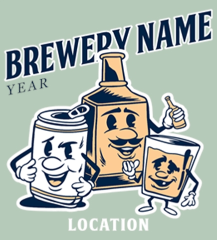 Brewery t-shirt design 1