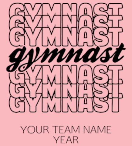 Gymnastics t-shirt design 20