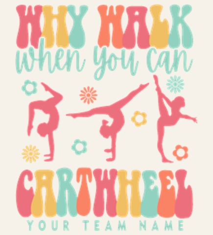 Gymnastics t-shirt design 5