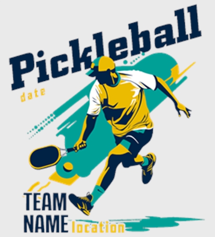 Pickleball t-shirt design 20