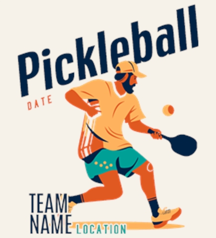 Pickleball t-shirt design 19